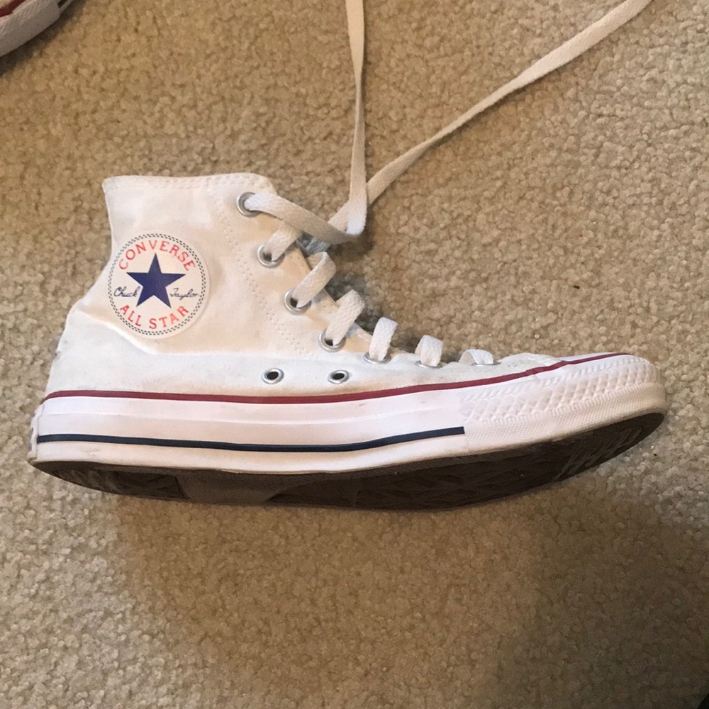 White Converse High Tops